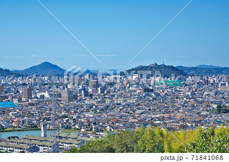 【日王山展望台より松山市内を一望】 愛媛県松山市南久米町 71841068