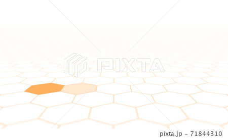 CGヘクサゴン 並んだ複数の六角形の背景素材 CGヘクサゴン 並んだ複数の六角形の背景素材 71844310