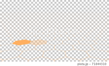CGヘクサゴン 並んだ複数の六角形の背景素材 CGヘクサゴン 並んだ複数の六角形の背景素材 71844310