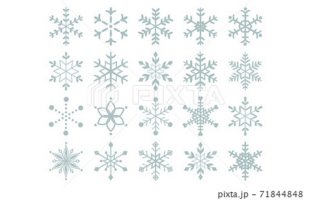 イラスト素材 雪 結晶 イラストのイラスト素材