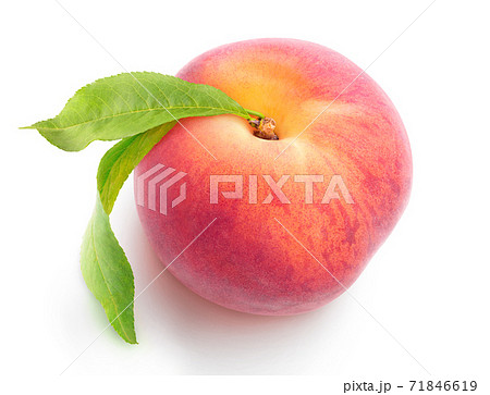 One isolated peach top view One isolated peach top view 71846619
