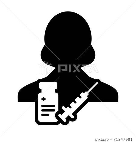 Syringe icon vector with vaccine female user person profile avatar symbol for medical and healthcare treatment in a glyph pictogram illustration Syringe icon vector with vaccine female user person profile avatar symbol for medical and healthcare treatment in a glyph pictogram illustration 71847981