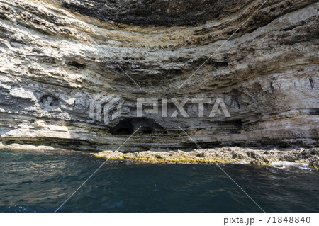 Grotto on the Bank of the Tarkhankut national nature Park in the village of Olenevka Grotto on the Bank of the Tarkhankut national nature Park in the village of Olenevka 71848840