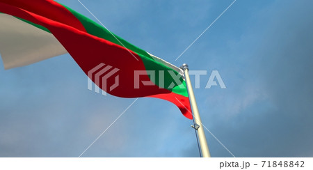 3d rendering of the national flag of the Bulgaria 71848842