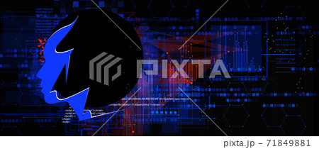 Artificial intelligence. Technology web background. Virtual concept Artificial intelligence. Technology web background. Virtual concept 71849881