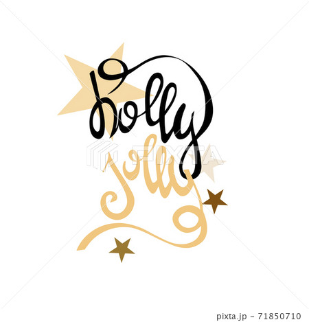 Merry Christmas Lettering Design  71850710