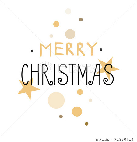 Merry Christmas Lettering Design Merry Christmas Lettering Design 71850714