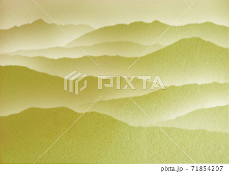 金箔でできた雲海漂う山脈の正月年賀背景イラスト横 縦ありますのイラスト素材