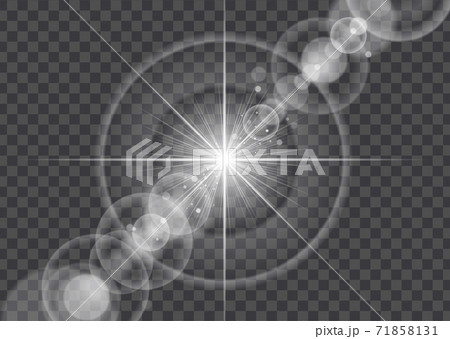 キラキラ輝く光の合成用素材 71858131