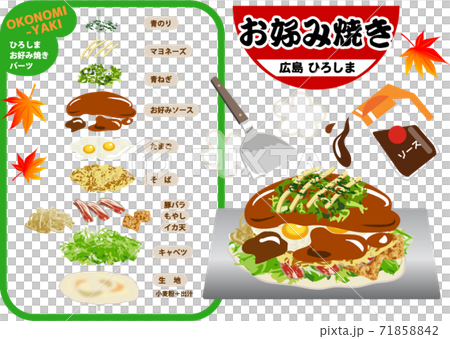 廣島禦好燒插圖可以按部分排列 廣島禦好燒插圖可以按部分排列 71858842