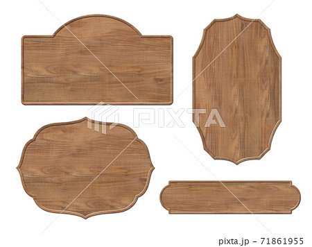シンプルやエレガントな木の看板フレーム シンプルやエレガントな木の看板フレーム 71861955