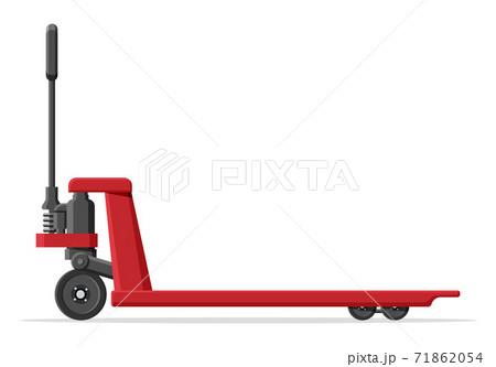 Hand pallet jack lift isolated on white 71862054