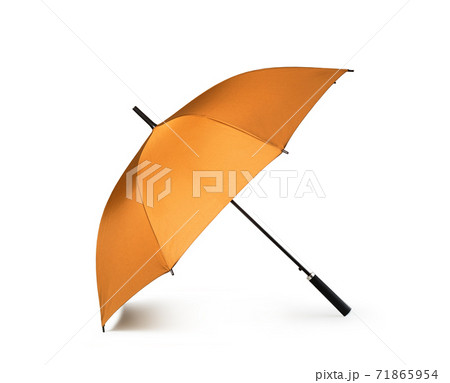 orange umbrella on white background orange umbrella on white background 71865954