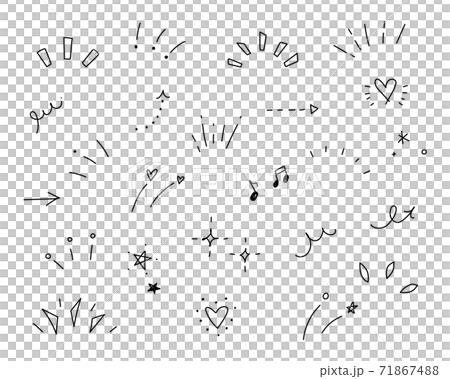 Hand-painted notice line, attention mark set / point / concentration / surprise / decoration / decoration / graffiti / heart / star / arrow Hand-painted notice line, attention mark set / point / concentration / surprise / decoration / decoration / graffiti / heart / star / arrow 71867488