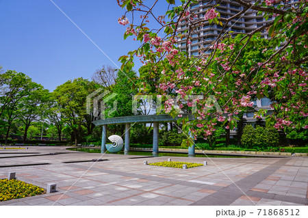 青空が広がる和田倉噴水公園 青空が広がる和田倉噴水公園 71868512