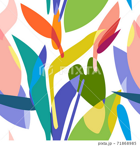 Seamless pattern with overlapping shapes. 71868985