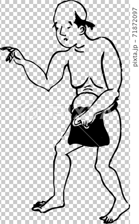 ふんどし一丁の男 71872097