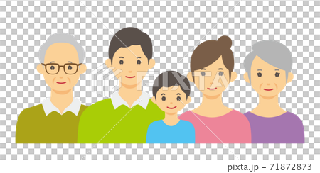 家族のイラスト 家族のイラスト 71872873