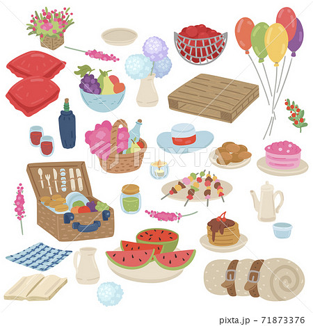 picnic food cartoon