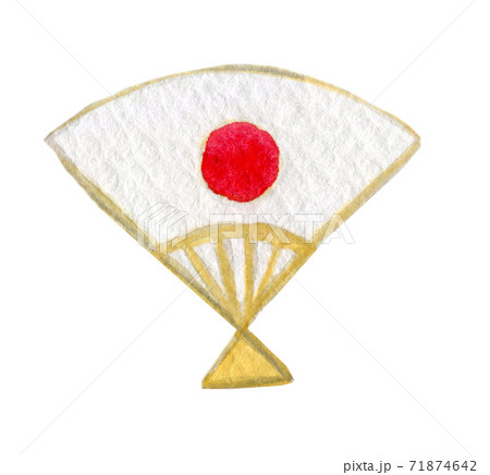 お正月　縁起物　水彩イラスト　年賀状素材 71874642