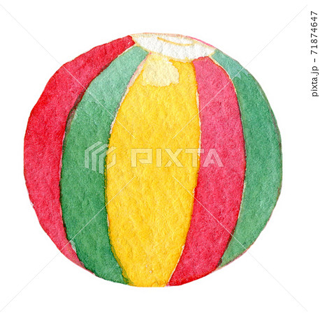 お正月　縁起物　水彩イラスト　年賀状素材 71874647