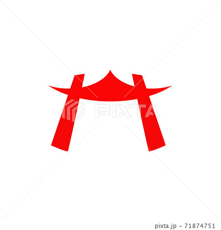 Dojo building icon logo design template 71874751