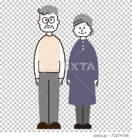 Old couple with a smile 2 Old couple with a smile 2 71874786