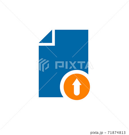 Upload icon logo design template Upload icon logo design template 71874813