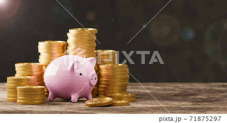 コイン 貯金箱 豚 71875297