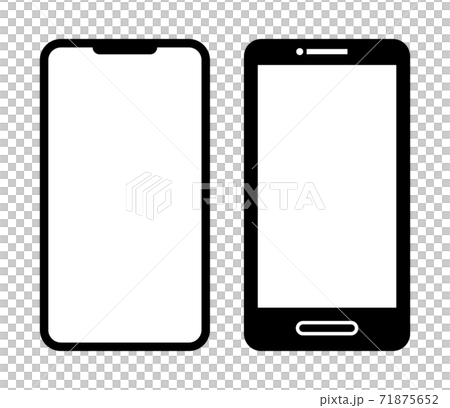 Simple smartphone icon (frame symbol) set 71875652