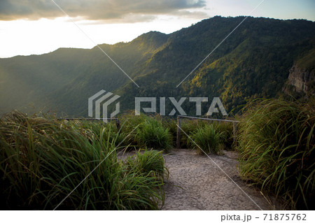 mountain top and beautiful sun light background 71875762