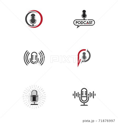 Podcast Vector icon design illustration 71876997