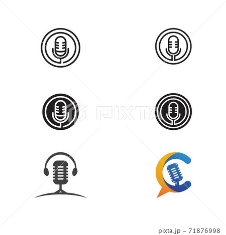 Podcast Vector icon design illustration 71876998
