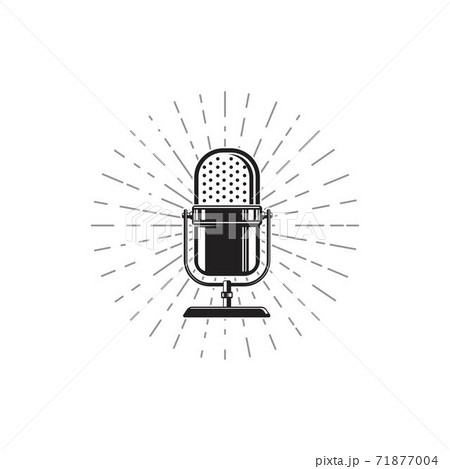 Podcast Vector icon design illustration 71877004