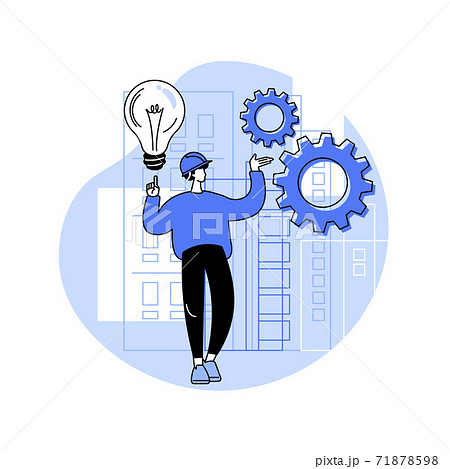 Building information modeling abstract concept vector illustration. Building information modeling abstract concept vector illustration. 71878598