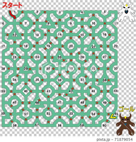 Ushi-kun's Maze 6 (Circular / Polygon and Cow Character) Ushi-kun's Maze 6 (Circular / Polygon and Cow Character) 71879054