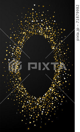 Gold triangles luxury sparkling confetti. Scattere Gold triangles luxury sparkling confetti. Scattere 71879982