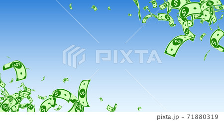 American dollar notes falling. Messy USD bills on American dollar notes falling. Messy USD bills on 71880319
