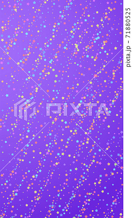 Festive radiant confetti. Celebration stars. Color 71880525
