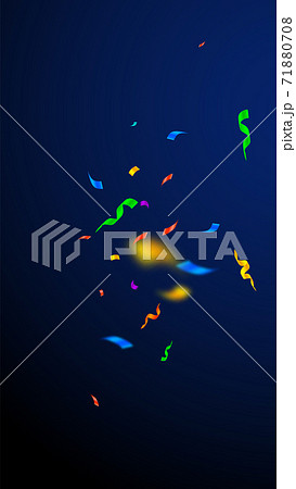 Streamers and confetti. Colorful streamers tinsel Streamers and confetti. Colorful streamers tinsel 71880708