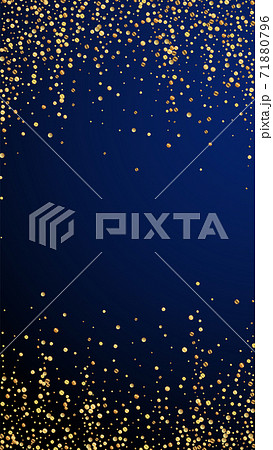 Festive decent confetti. Celebration stars. Gold c 71880796