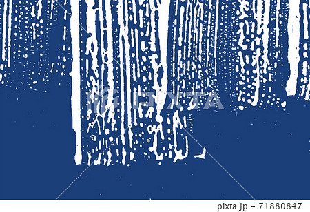 Grunge texture. Distress indigo rough trace. Extra 71880847