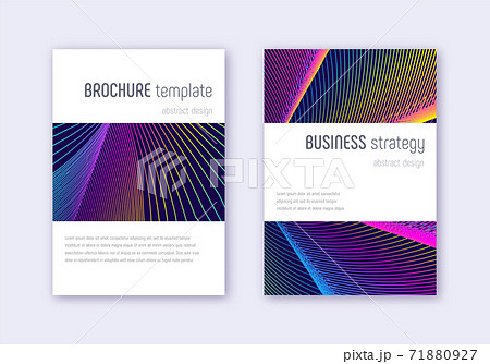 Minimalistic cover design template set. Rainbow ab Minimalistic cover design template set. Rainbow ab 71880927