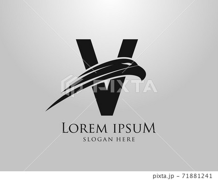 Initial Z Letter Eagle Logo Icon with Creative Eagle Head Vector Illustration Design. 71881241