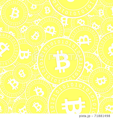 Bitcoin, internet currency gold coins seamless pat 71881498