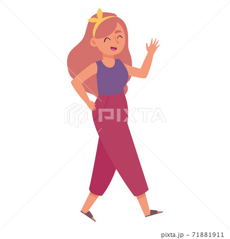 Isolated woman adressee delivery Isolated woman adressee delivery 71881911