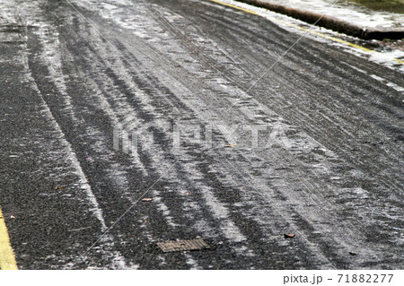 Icy street Icy street 71882277