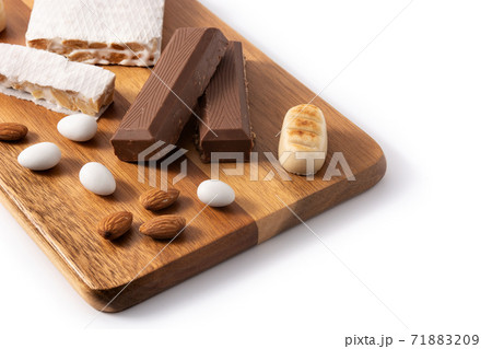 Assortment of Christmas nougat and marzipan Assortment of Christmas nougat and marzipan 71883209