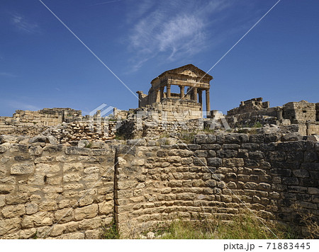 チュニジア・ドゥッガ遺跡 キャピトル / The capitol, Dougga, Tunisia チュニジア・ドゥッガ遺跡 キャピトル / The capitol, Dougga, Tunisia 71883445