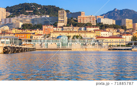 Ajaccio port, coastal sumer cityscape. Corsica 71885787